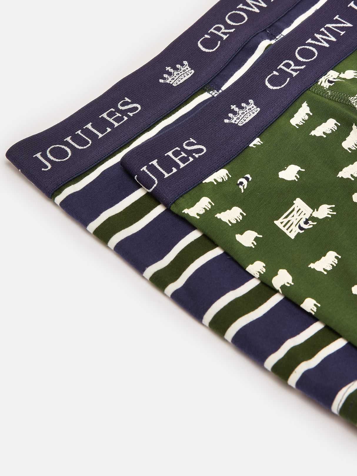 Joules CROWN JERSEY Mens 2-Pack Boxers Flocks Sake