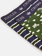 Joules CROWN JERSEY Mens 2-Pack Boxers Flocks Sake