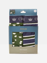 Joules CROWN JERSEY Mens 2-Pack Boxers Flocks Sake