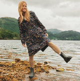 Joules OAKFIELD Womens Neoprene Lined Wellies Chocolate Brown