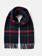 Joules LANGTREE Womens Scarf Navy Pink Check