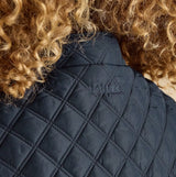 Joules Minx Womens Showerproof Quilted Gilet with Adjustable Waist Navy