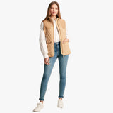 Joules STATELY Womens Quilted Gilet Beige