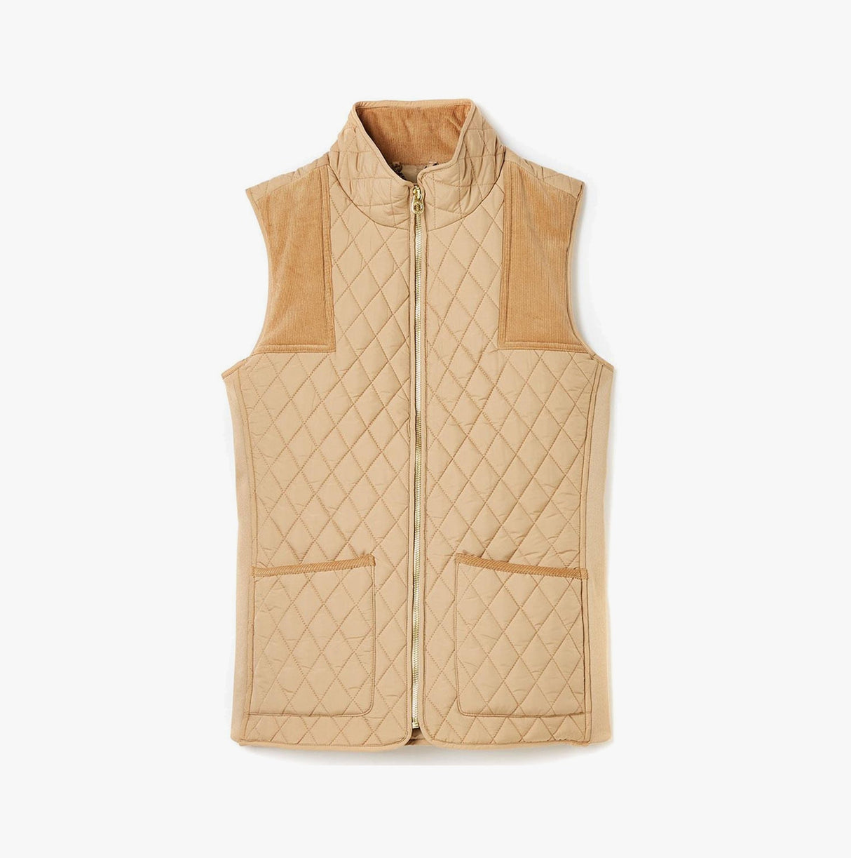 Joules STATELY Womens Quilted Gilet Beige