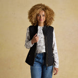 Joules MINX Womens Showerproof Quilted Gilet Black