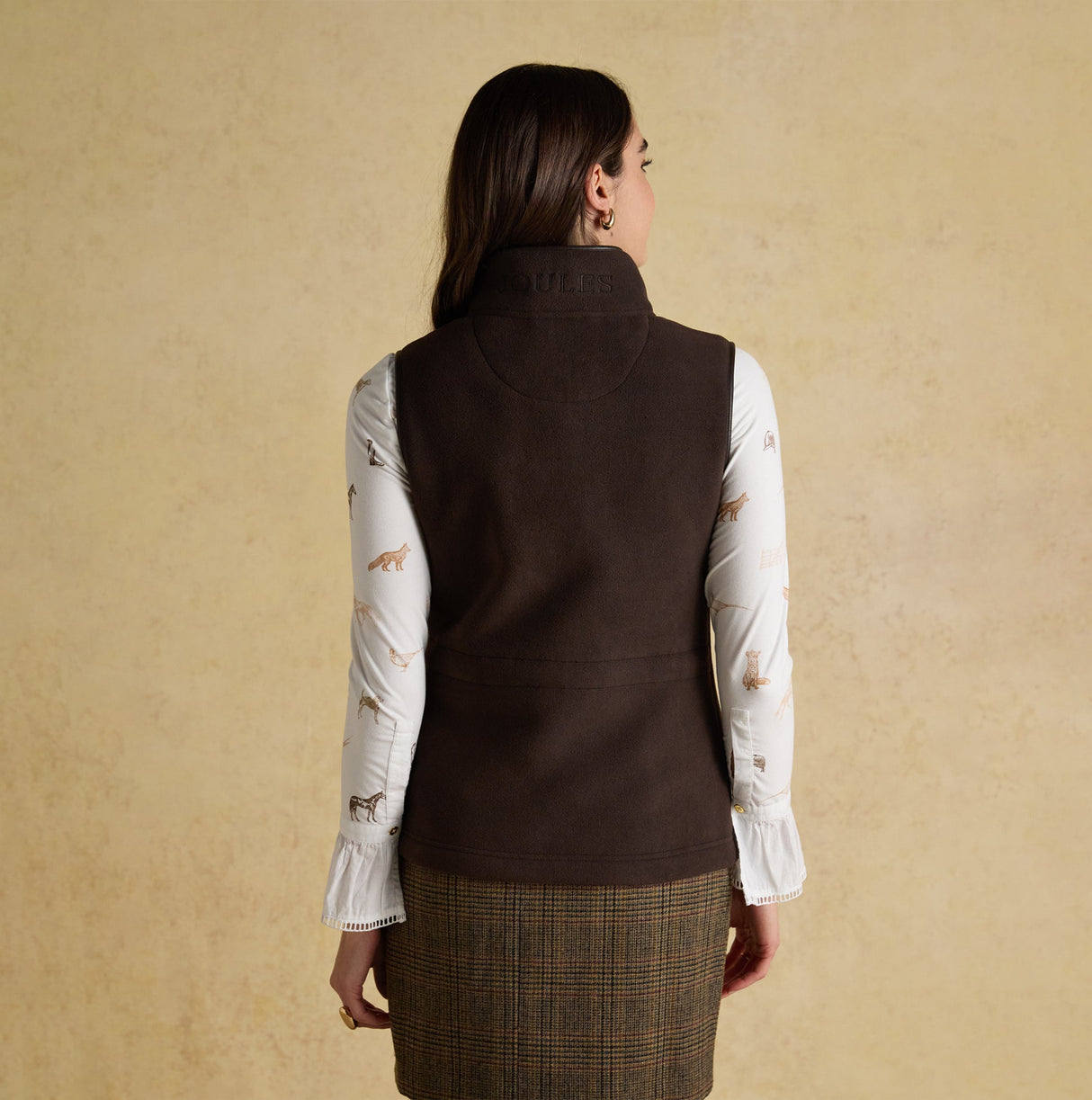 Joules FAIRBOURNE Womens Gilet Brown