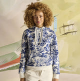 Joules MILBOURNE Womens Hoodie Blue Safari