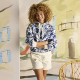 Joules MILBOURNE Womens Hoodie Blue Safari