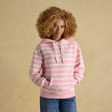 Joules MILBOURNE Womens Hoodie Pink/White Stripe