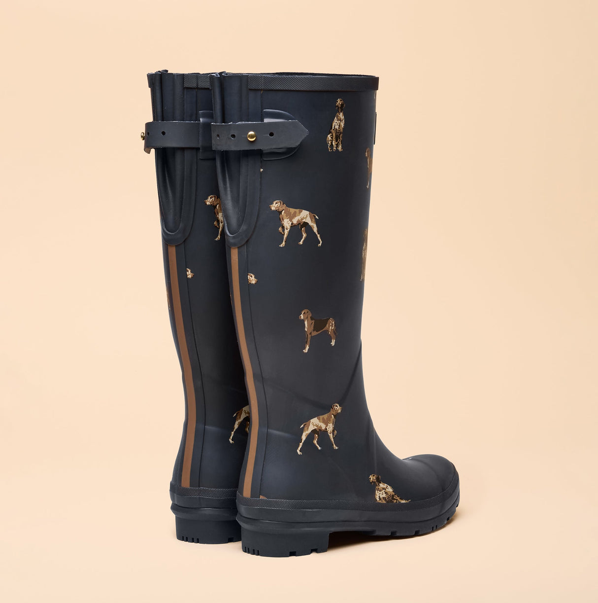 Joules WELLY PRINT Womens Wellington Boots Navy
