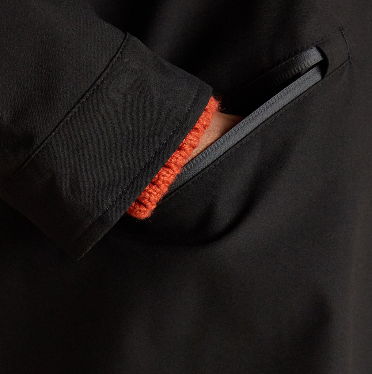 Joules RAINAWAY Womens Lightweight Waterproof Longline Raincoat with Hood Black