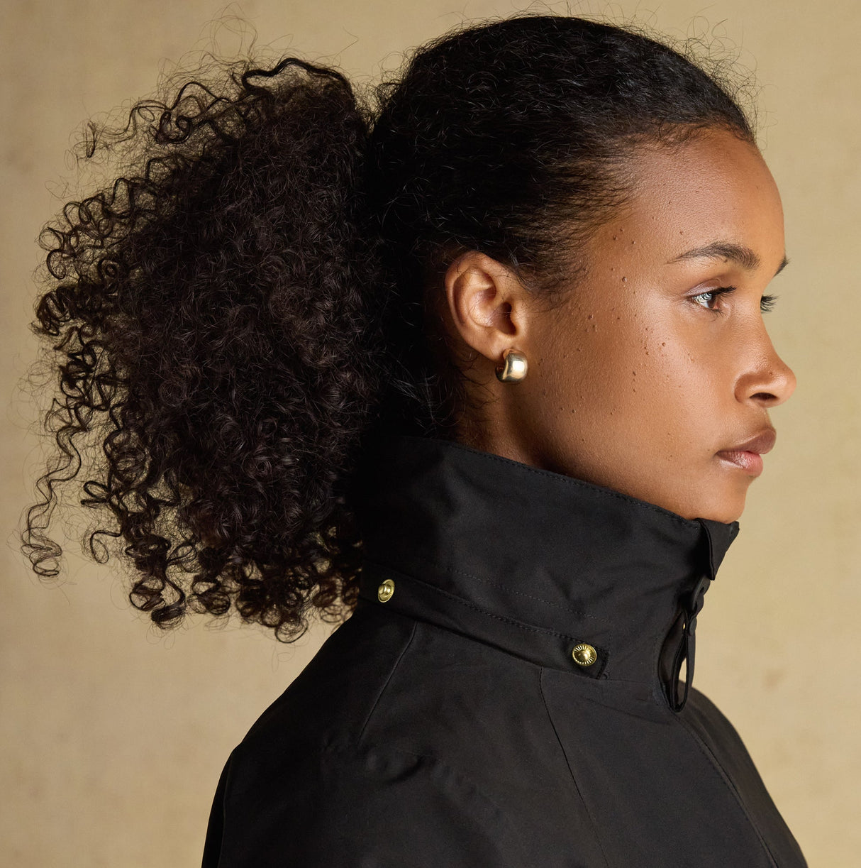 Joules RAINAWAY Womens Lightweight Waterproof Longline Raincoat with Hood Black