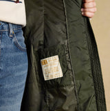 Joules PEMBURY Showerproof Longline Padded Coat with Hood Khaki