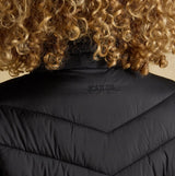 Joules PEMBURY Womens Showerproof Longline Padded Coat with Hood Black