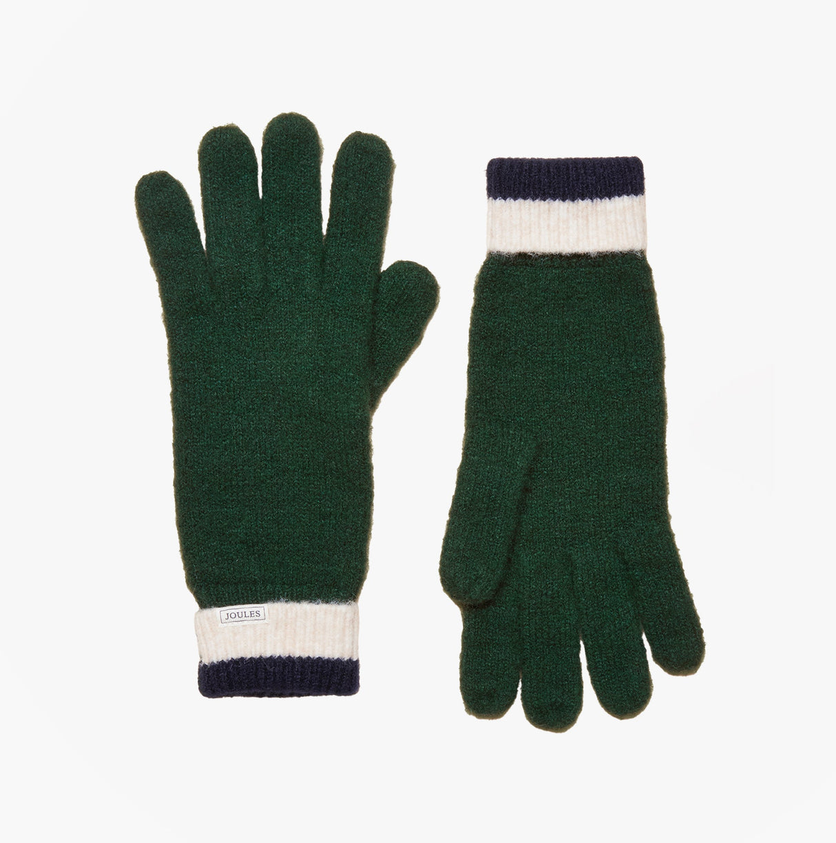Joules POPLEY STRIPE Womens Gloves Green/Navy