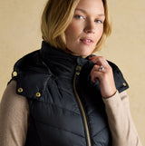 Joules PEMBURY Longline Showerproof Padded Gilet with Hood Navy
