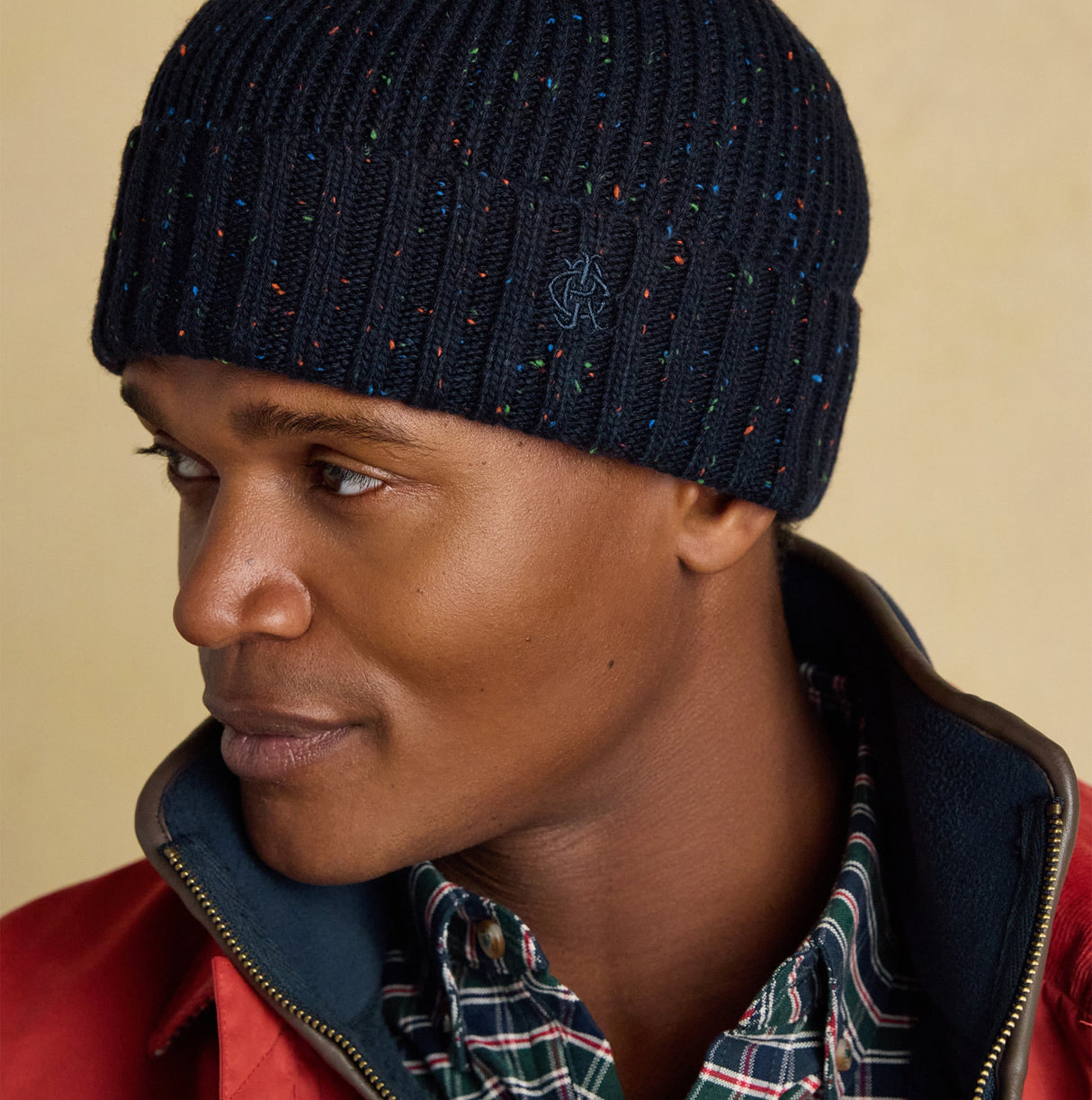 Joules HAMMOND Mens Beanie Navy