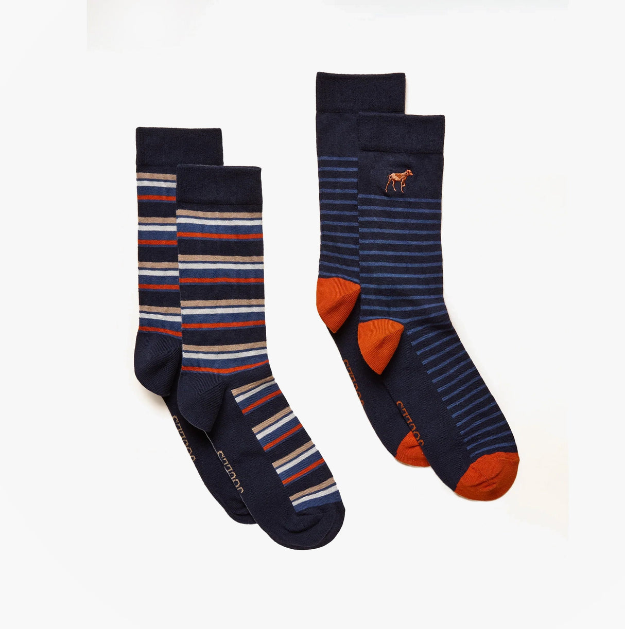 Joules KINGSBURY Mens Socks Navy/Ginger