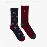 Joules KINGSBURY Mens Car Design Socks Red/Blue