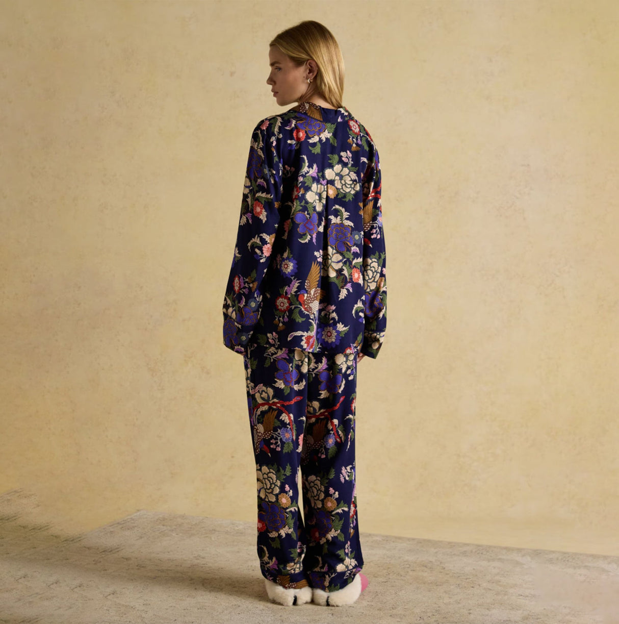 Joules ALMA Womens Pyjama Set Navy Floral