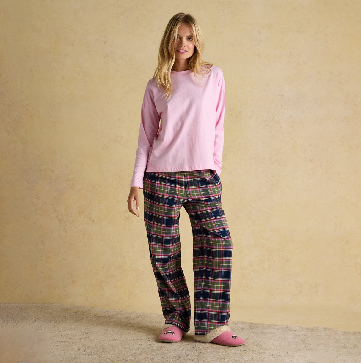 Joules STELLA Womens Pyjama Bottoms Navy/Khaki