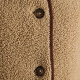 Joules SADIE LONGLINE Womens Longline Fleece Jacket Neutral