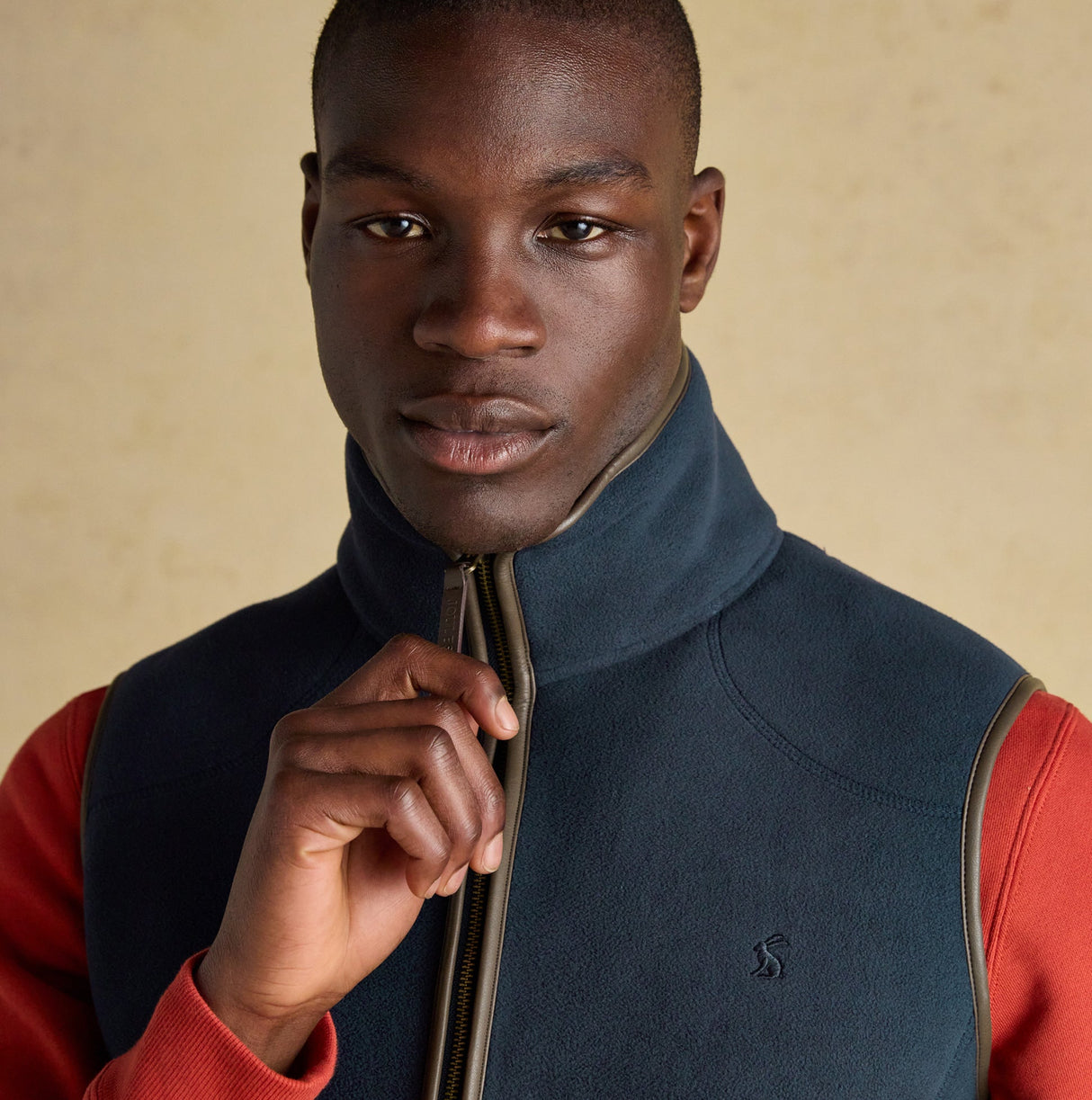 Joules HERITAGE FLEECE Mens Gilet Navy