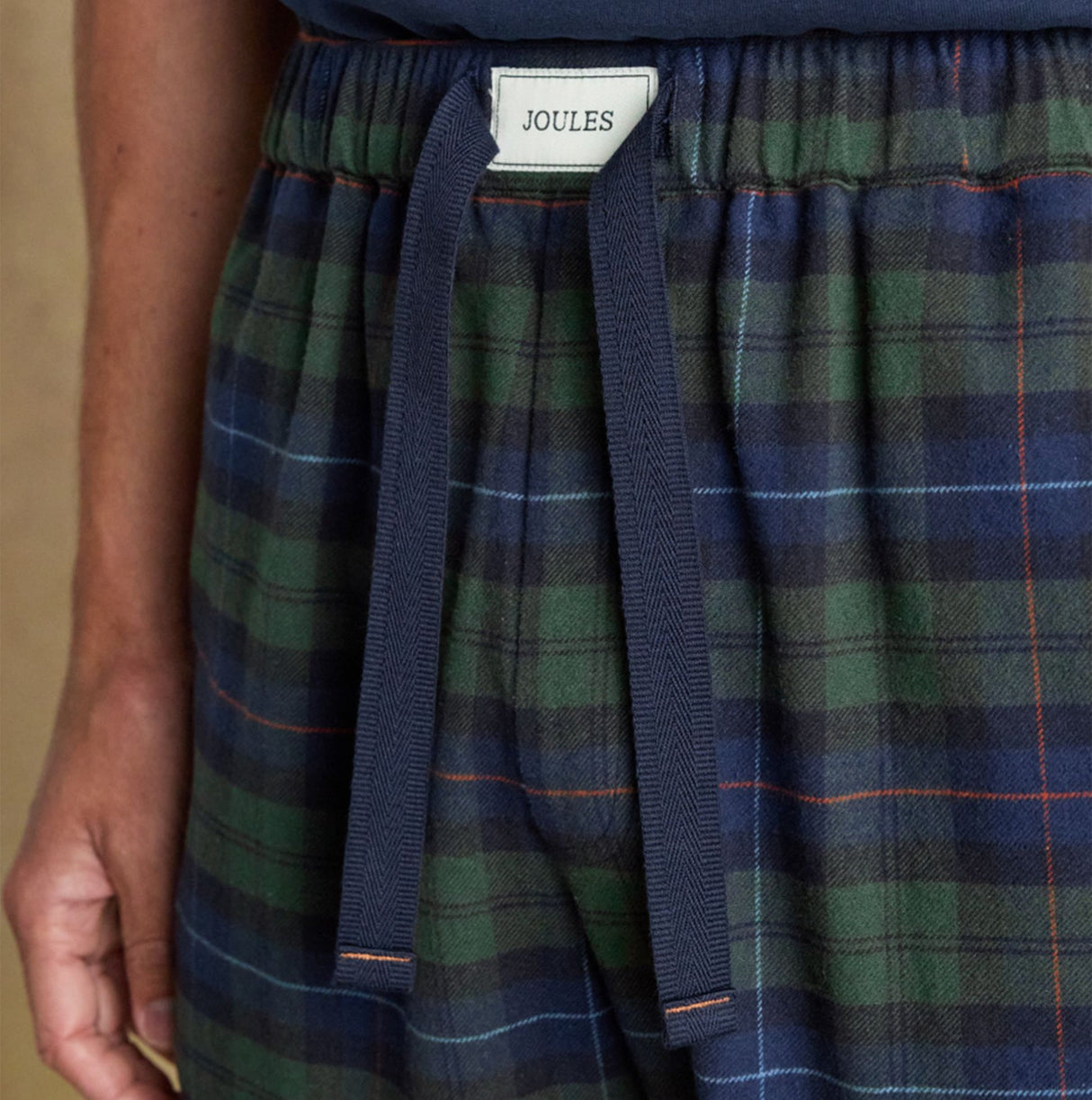 Joules DOZER Mens Pyjama Bottoms Green/Navy