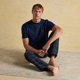 Joules DOZER Mens Pyjama Bottoms Green/Navy