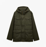 Joules PORTMAN Mens Green Waterproof Raincoat Green