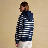Joules MILBOURNE Womens Hoodie Navy/White Stripe