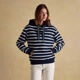 Joules MILBOURNE Womens Hoodie Navy/White Stripe