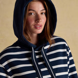 Joules MILBOURNE Womens Hoodie Navy/White Stripe