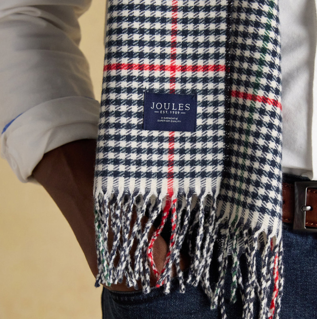 Joules LANGTREE Mens Winter Cream/Navy