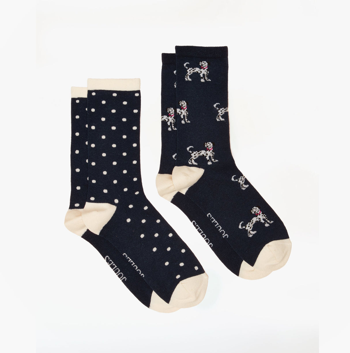 Joules EVERYDAY Womens Socks Navy/Oatmeal