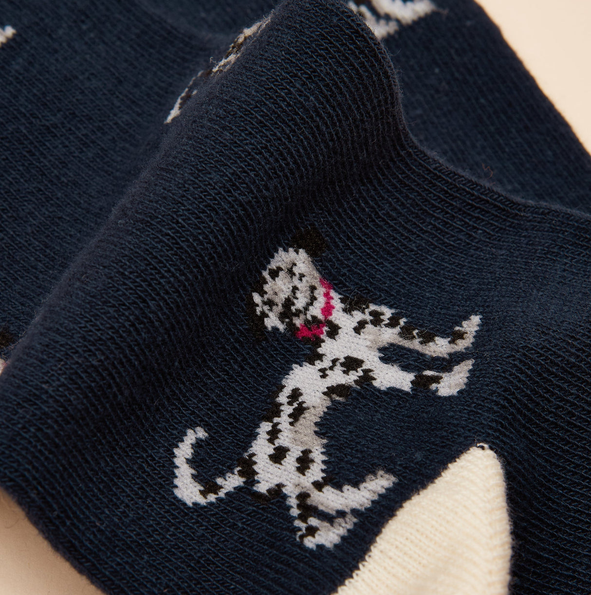 Joules EVERYDAY Womens Socks Navy/Oatmeal