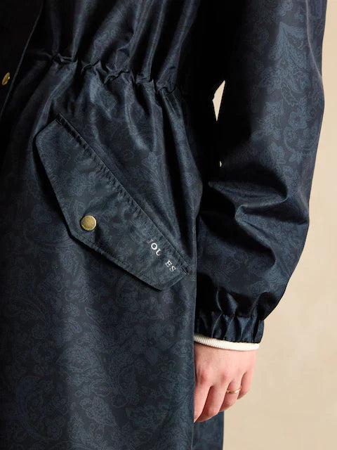 Joules HOLKHAM Womens Raincoat Navy Paisley