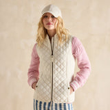 Joules MINX Womens Showerproof Quilted Gilet Cream