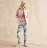 Joules MINX Womens Showerproof Quilted Gilet Cream