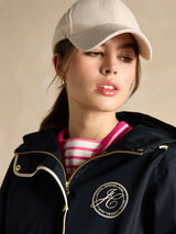 Joules Holt Waterproof Packable Raincoat with Hood Navy