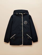 Joules Holt Waterproof Packable Raincoat with Hood Navy