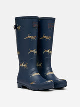 Joules WELLY PRINT Womens Wellies Navy Dog