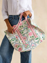Joules PROMENADE Womens Tote Bag Mosaic Floral