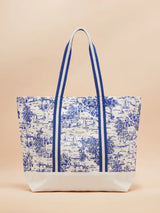 Joules PROMENADE Womens Tote Bag Blue Toile