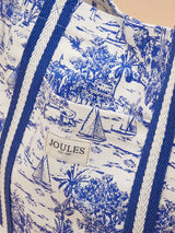 Joules PROMENADE Womens Tote Bag Blue Toile