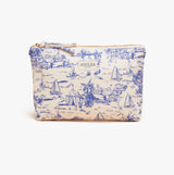 Joules CARRYWELL Womens Pouch Blue Toile