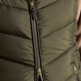 Joules MOORSDALE Womens Longline Showerproof Padded Gilet Green