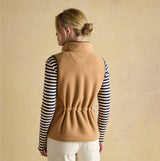 Joules HERITAGE FLEECE Womens Gilet Tan