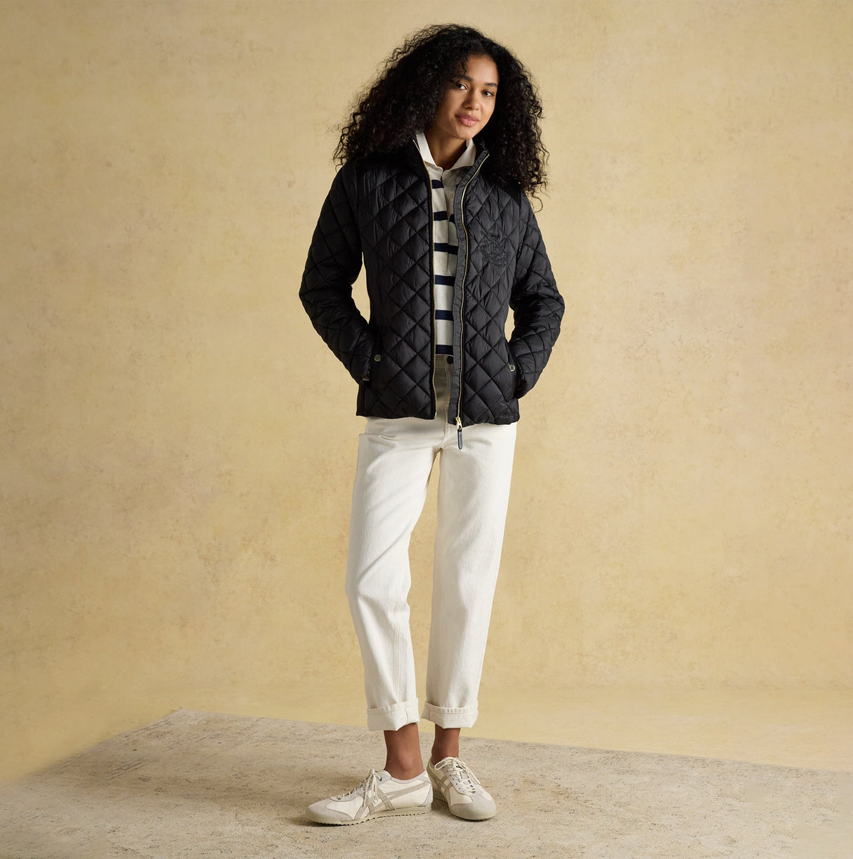 Joules BRAEMAR LUXE Womens Quilted Jacket Black