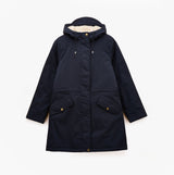 Joules PORTWELL Waterproof Hoodie Raincoat With Adjustable Waist Navy